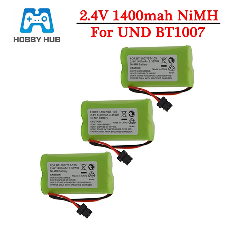 3pcs NiMH 1400mAh 2.4V AA Rechargeable BT-1007 BT-1015 Cordless Phone Battery For Uniden BT904 BP904 BT1007 BT1015 DCX150 EXP370