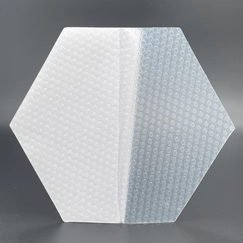 Hexagon Clear Surf Traction Pad Semi Clear Deck Pad สําหรับกระดานโต้คลื่น DIY ท่องอุปกรณ์เสริม