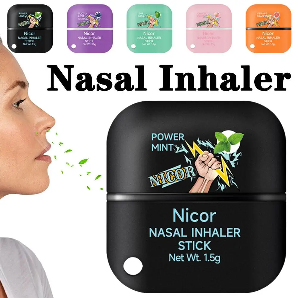 Nasal Inhaler Mint Nasal Essential Oil Menthol Inhaler Relieve Rhinitis Fatigue Refreshing Artifact Aromatherapy Spray Nose Care