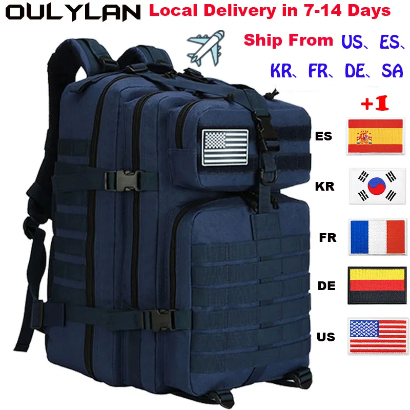 Oulylan Camping 30L/50L Tactical Backpack Men 900D Nylon Military Hiking Waterproof Rucksacks Army Outdoor Trekking Hunting Bag