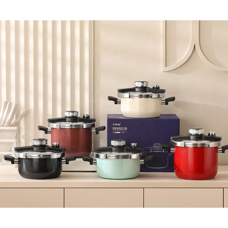 หม้ออัดแรงดันอัจฉริยะ สเตนเลสสตีลคุณภาพสูง ขนาด 6 ลิตร สีน้ำเงิน รุ่นใหม่ ขายส่ง