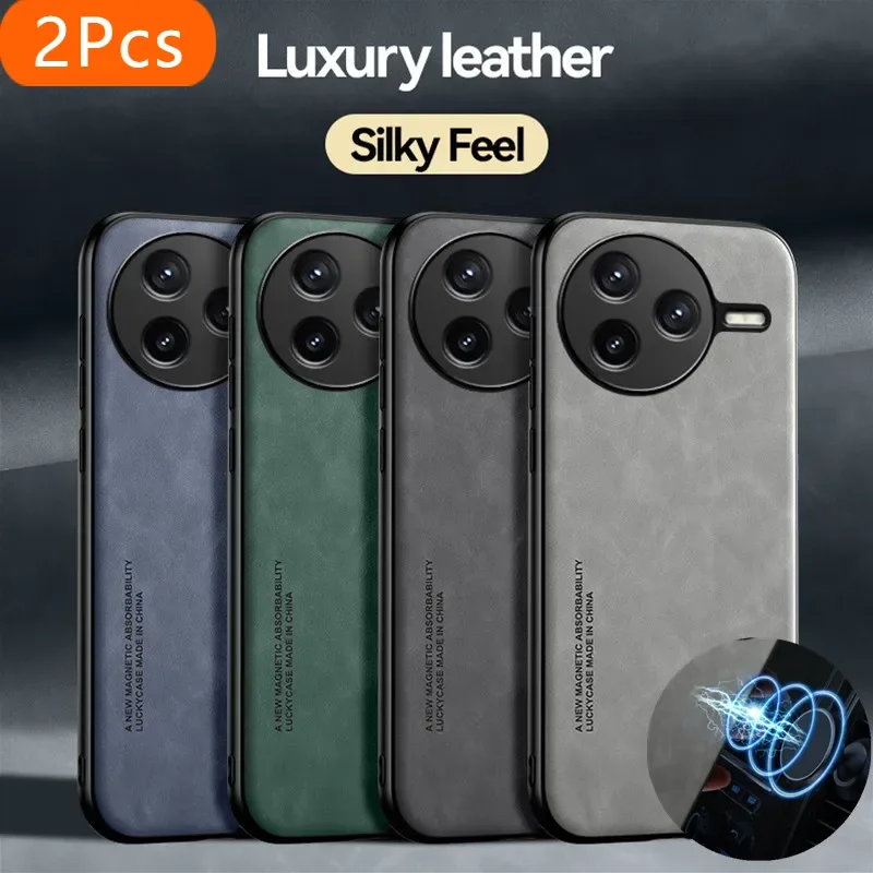2Pcs Shockproof Magnetic Case for Xiaomi Poco F7 Pro / F7 Ultra 5G Protective Skin Feeling Cover Coque Funda Capa