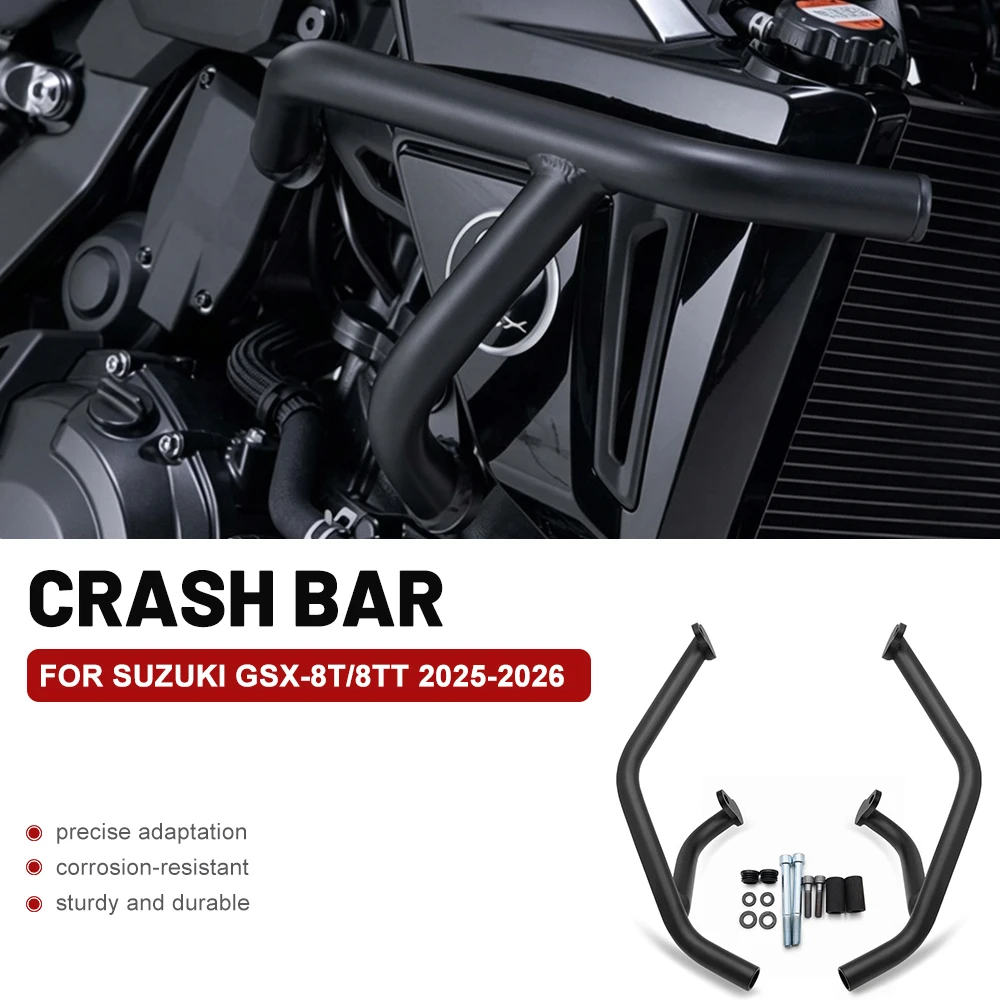 Motorcycle Anti-fall Crash Bar Bumper Engine Frame Guard Protector For SUZUKI GSX-8T GSX-8TT 2025-2026 Frame Protection Modified