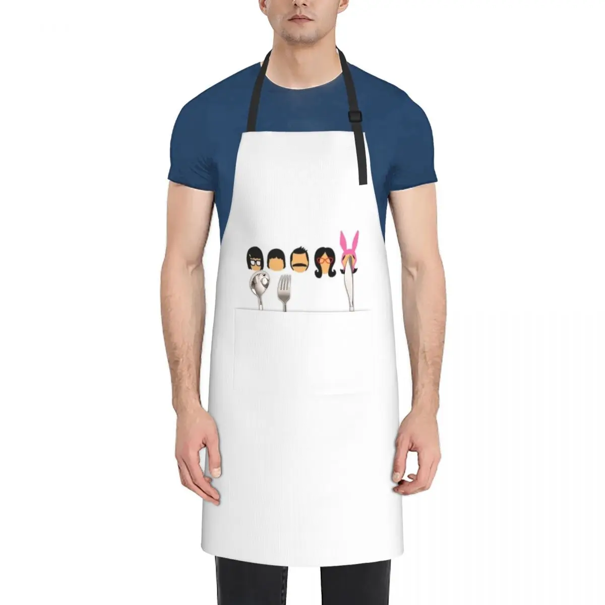 

The Belchers 3 Apron Art Custom carpenter kitchen utensil Apron