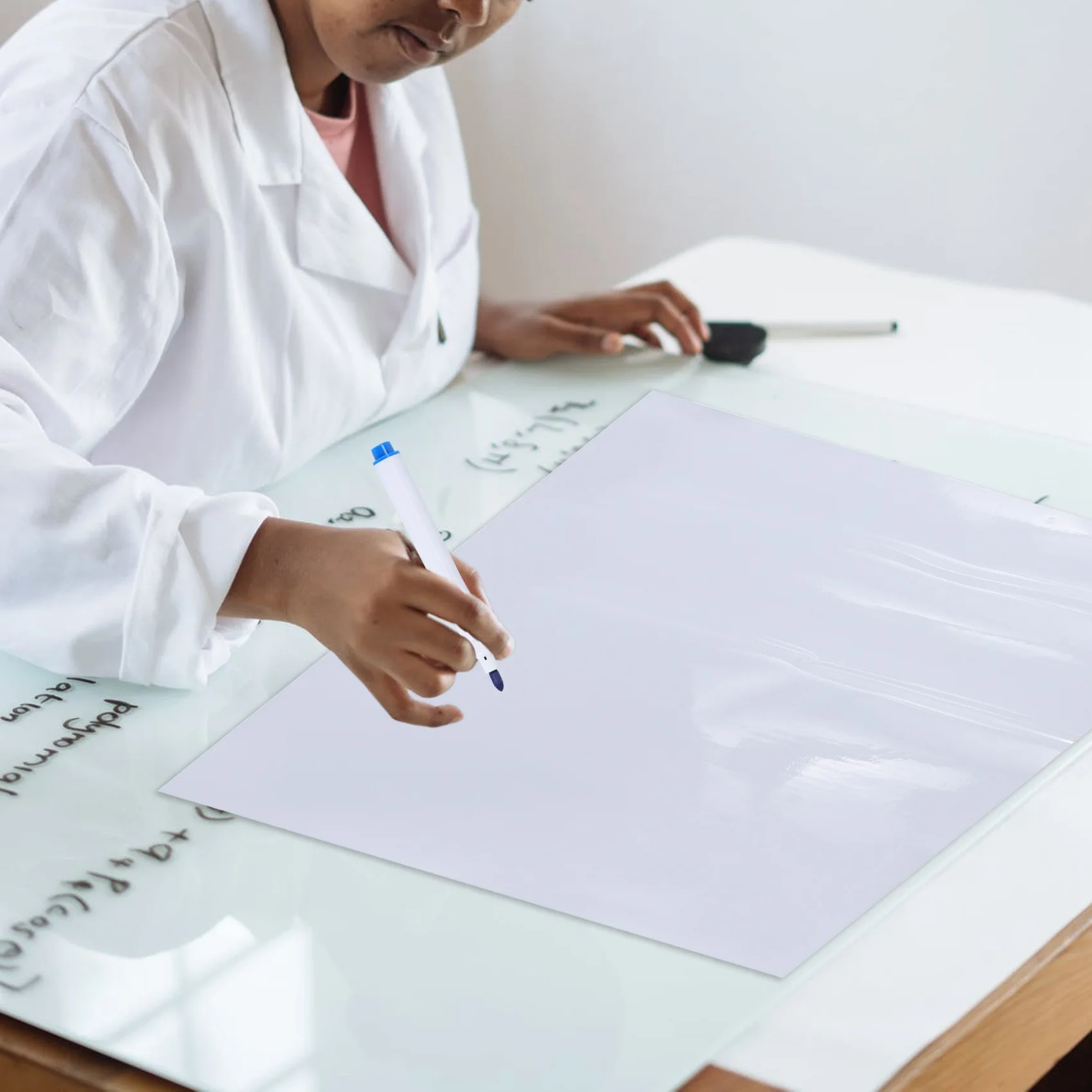 필앤스틱 화이트 보드 PVC 칠판 벽 스티커 프리 마커 펜, 어린이 방 B17 에 적합, 45cm x 200cm/조각