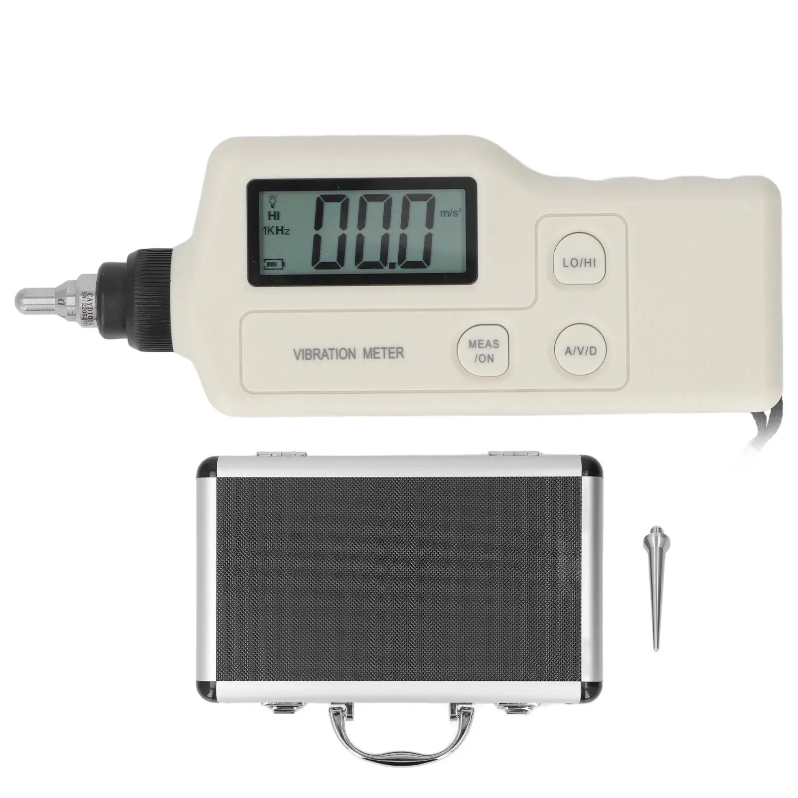 

High Digital Vibrometer LCD Vibration Meter Battery Level Indicator ABS Handheld Detector for machine Manufacturing