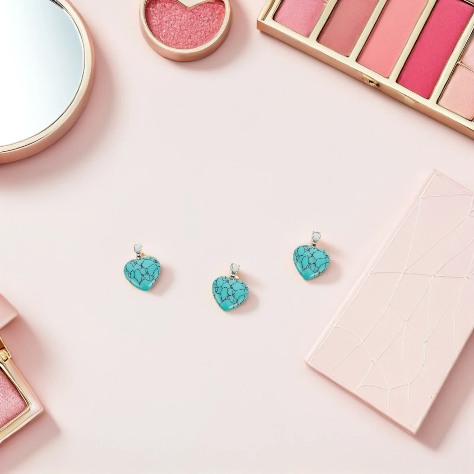 

10 шт., подвески в форме сердца с кристаллами, подвески из натурального камня для изготовления ювелирных изделий, серьги, ожерелье, принадлежности, подвески из агата