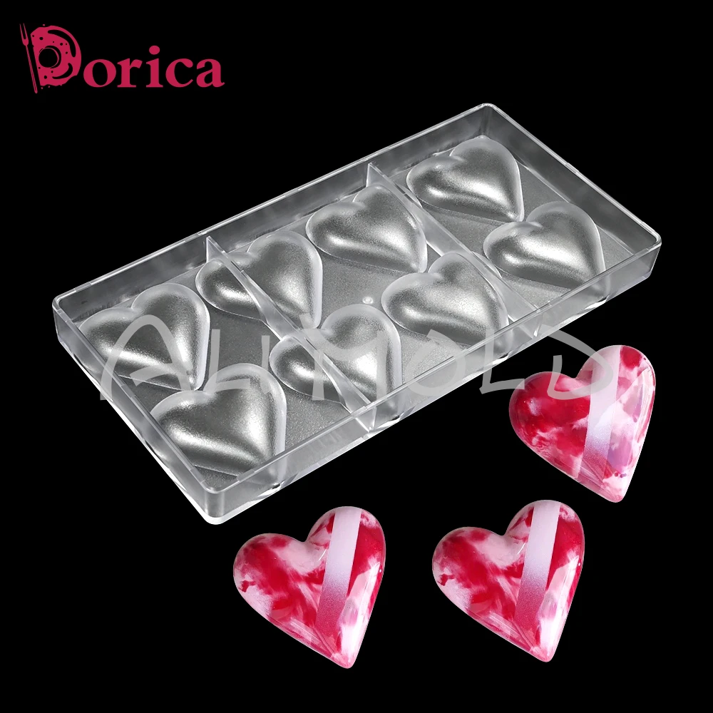 قوالب شوكولاتة ثلاثية الأبعاد بقلب حب ماسي ، بولي كربونات ، تزيين كعك الحلويات ، قالب مصاصة ، أدوات خبز حلوى منزلية الصنع تصنعها بنفسك #3