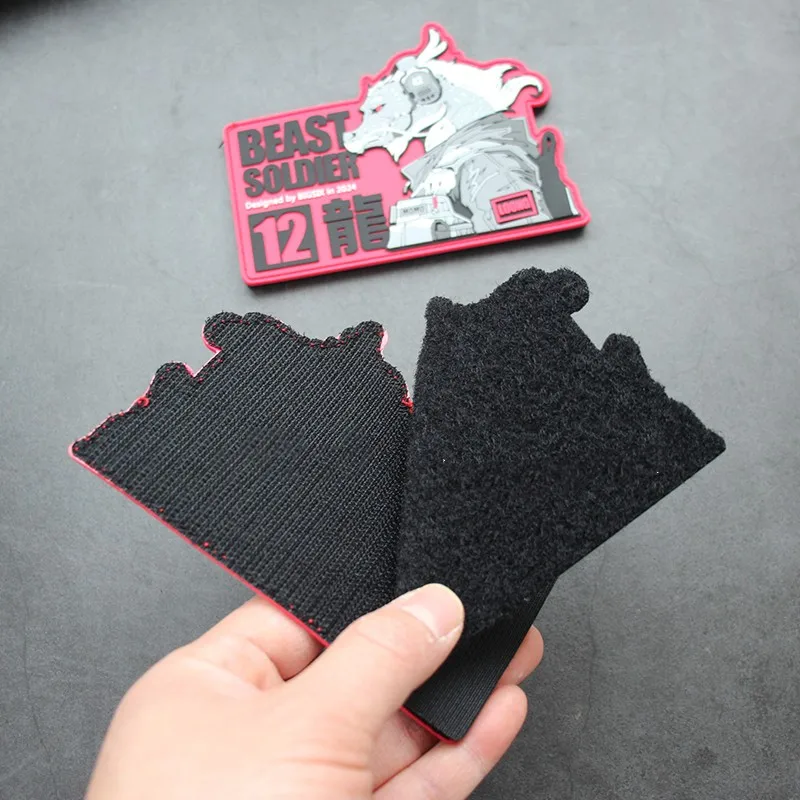 Imagem -05 - Pvc Chinês Zodíaco Patch Besta Soldado Dragão Faça Você Mesmo Bolsa ao ar Livre Adesivos Emblema Tático para Roupas Decoração Mochila 3d