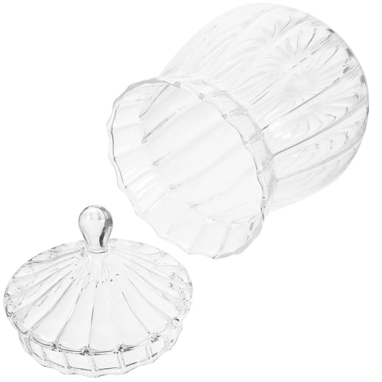 

Clear Glass Sugar Jar European Style Transparent Glass Storage Jar Candy Tea Storage with Lid Clear Tea Jug Candy Canisters,