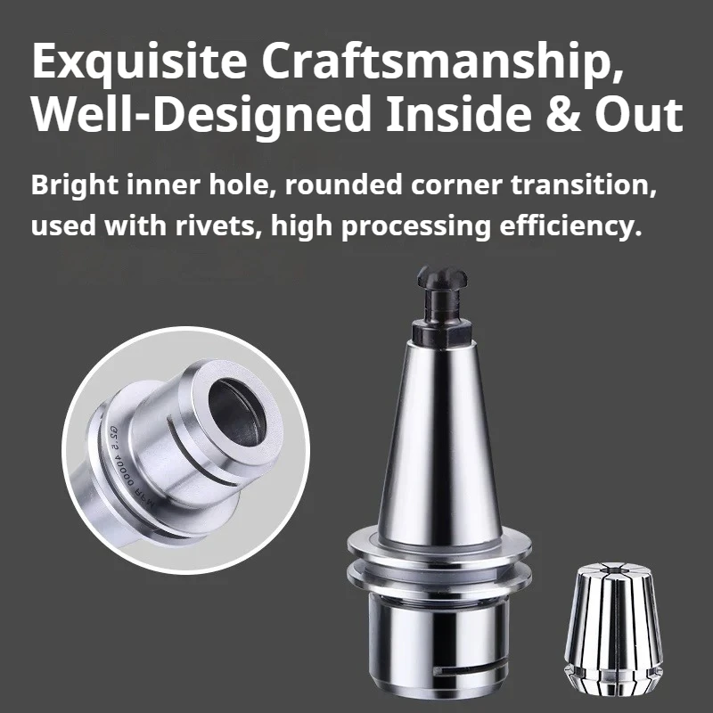 CNC Machine Tool Holder ISO10/15/20/25 ER11/16/20/25 High Speed Stainless Steel Spindle Adapter
