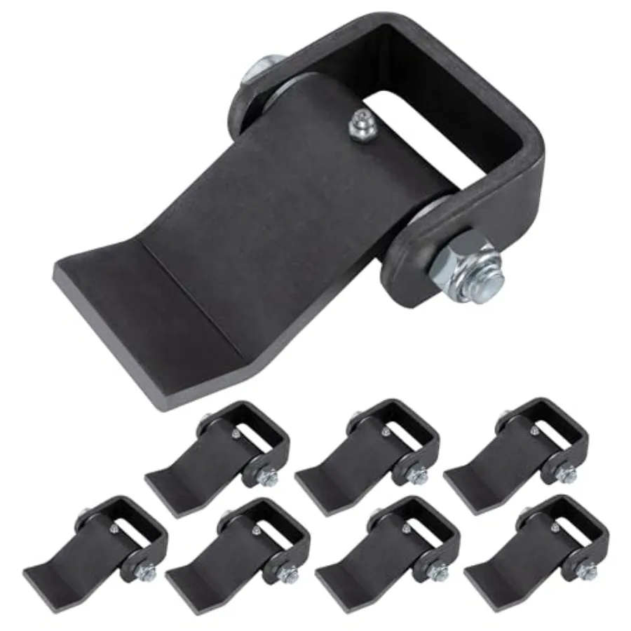 

Steel Dump Trailer Hinge, Weld on Heavy Duty Trailer Door Hinge, Strap Style Short Leaf 8 Packs