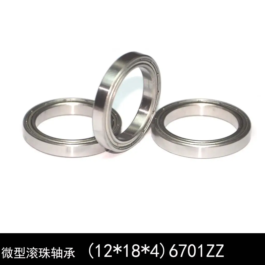 

Миниатюрный небольшой радиальный шарикоподшипник 6701ZZ, внутренний диаметр 12 * внешний 18 * толщина 4 мм, высокая скорость, термостойкость