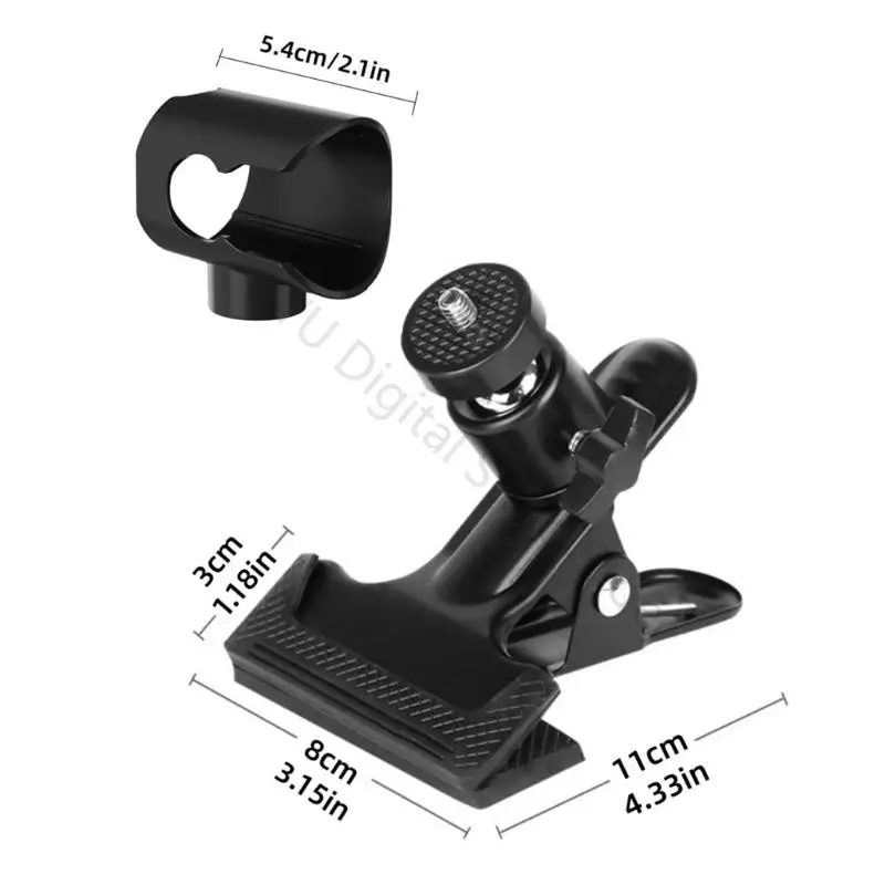 96BA Tragbare Clip-Halterung für Shark Ventilator für Rucksäcke, Riemen, Fahrradlenker – Detail 6
