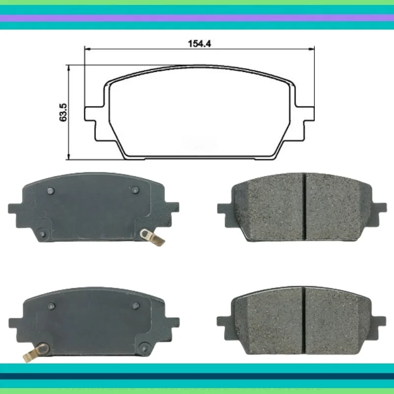 

For Hyundai SANTA (TM) 1.6T-Hybrid Front Brake Pad 58101-P2A00 58101-P2A70 58101-P2A80/Auto parts K-02022