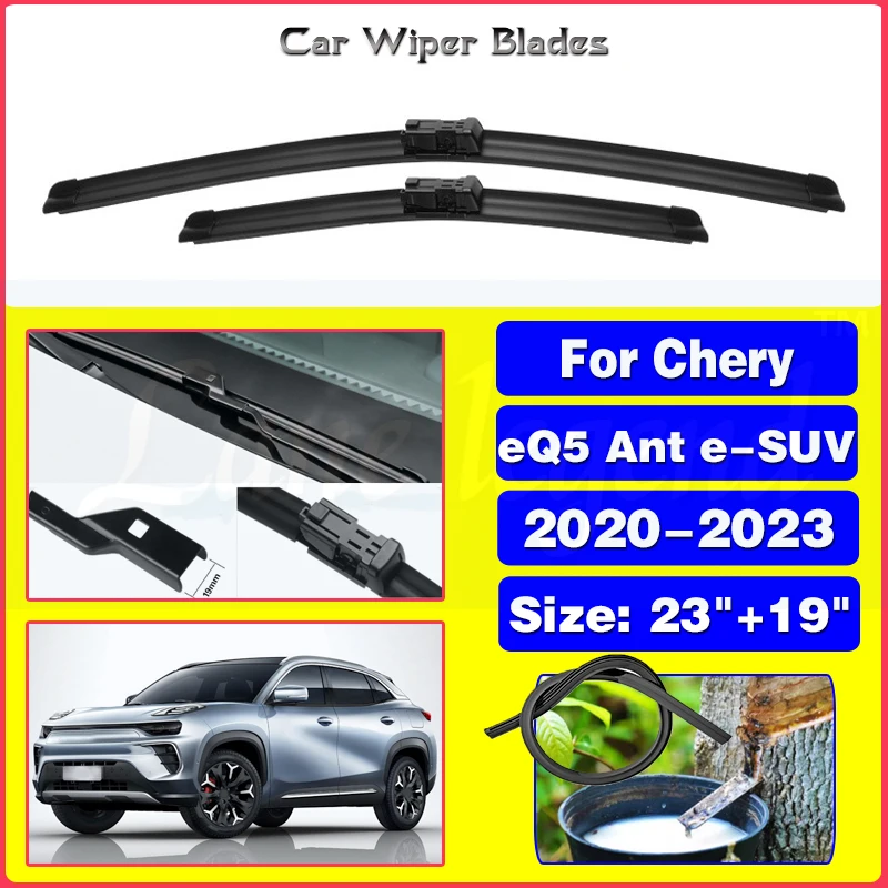 2PCS For Chery eQ5 Ant e-SUV 2020-2023 Front Wiper Blades Windshield Windscreen Window Cutter Accessories 2021 2022 2023 23