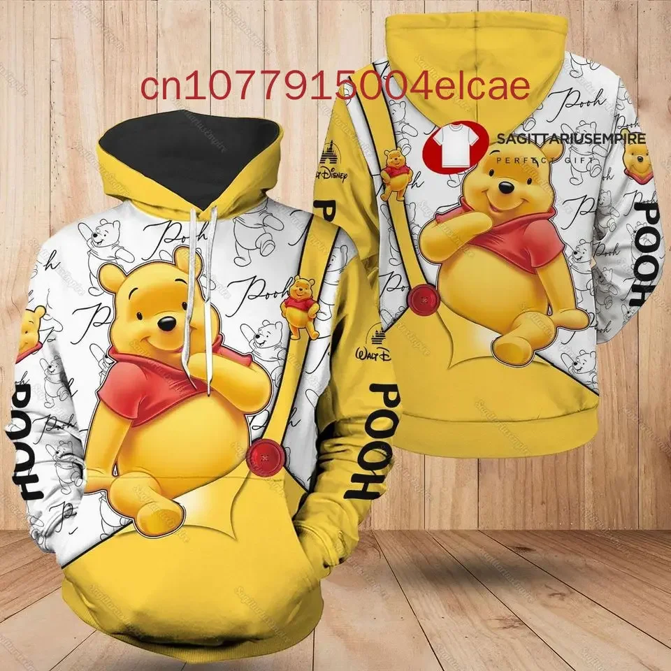 Pooh Winnie The Pooh 3D Hoodie Men's Women's Disney Cartoon Graphic Outfits Clothing Men Women Kids 3D All Over Print Hoodie