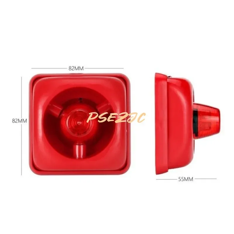 DC12V-24V Fire Alarm Fire Sound and Light Alarm Sound and Light Horn