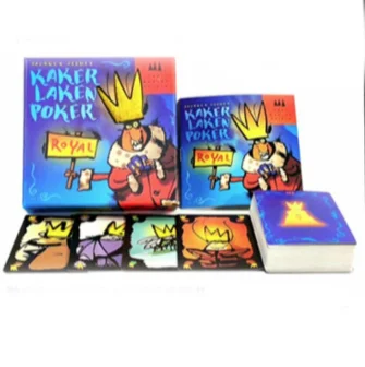 5 kinds Cheating Moth/Salad /Cockroach/Royal Poker Board Game 2-6 Players For Family/Party/Gift Best Gift Funny Card Game