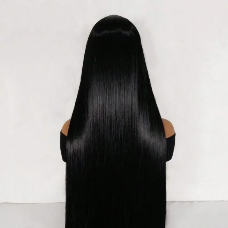 العالمي Wig7010cm أسود طويل مستقيم الشعر الجزء الأوسط زي القديم أنيمي قتل تشيان مو نفس النمط للجنسين واقعية Hairpiec #2