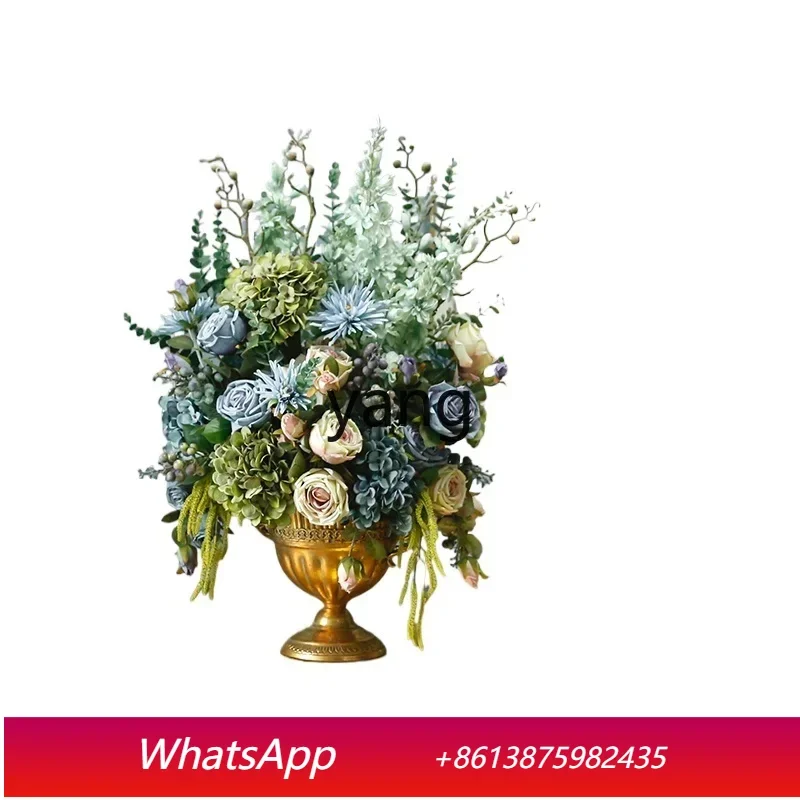 

CX retro high-end simulated flower fake flower ornament hotel front desk villa entrance