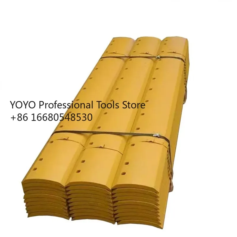 2KU Heavy  Equipment Excavator Bucket Parts Steel Grader Blade Side Cutting Edge Plate End Bits Dozer Backhoe Loader Tractor