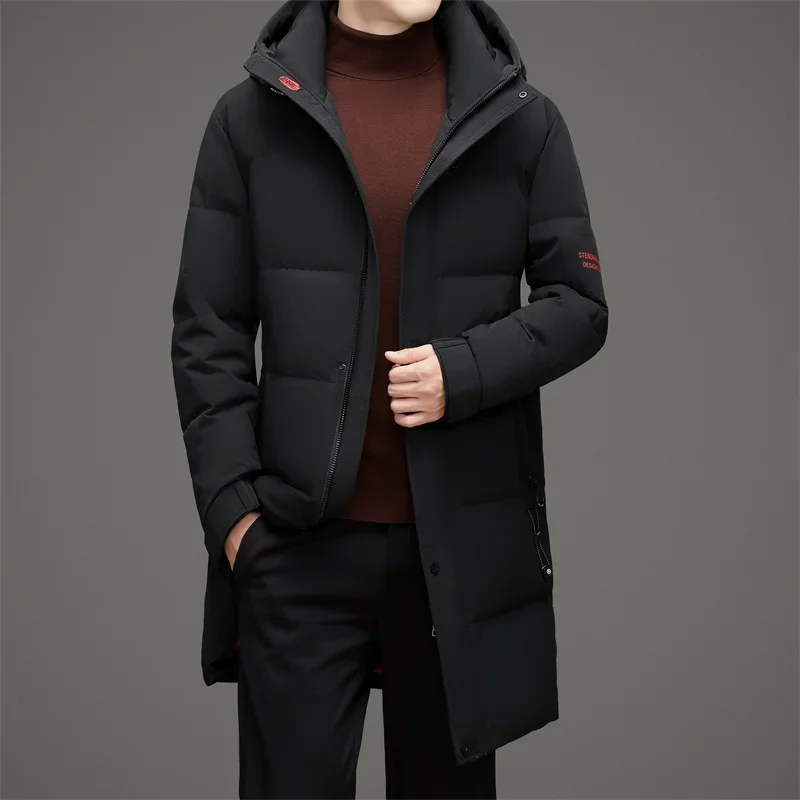 YEAE Designer Male Winter Brand Long Down Jacket Man 2024 Winter Jacket for Men Casual Man Sack Men's Cold Clothing Mens Coat