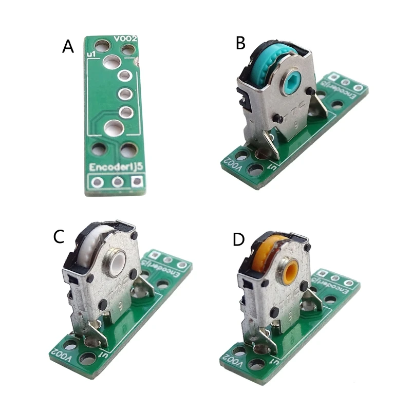 Decodificador de Codificador Roda Mouse, Meio para Placa Chave para G403, G603, G703, 9mm, Prata, Verde, Conjunto de Núcleo Dourado