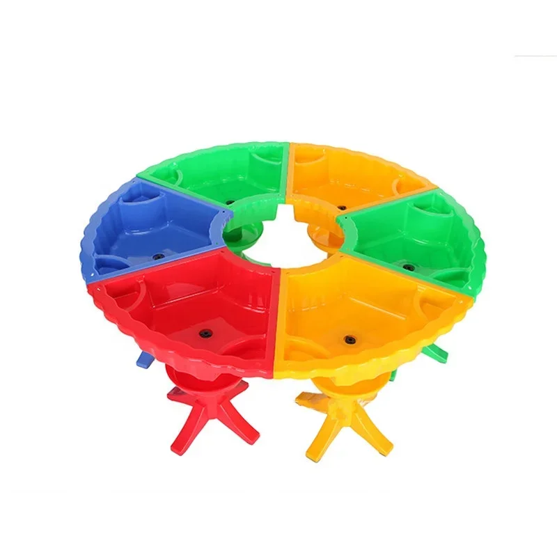 Commercial multifunctional dining table, preschool entertainment equipment, children's plastic, can connect sand and water trays