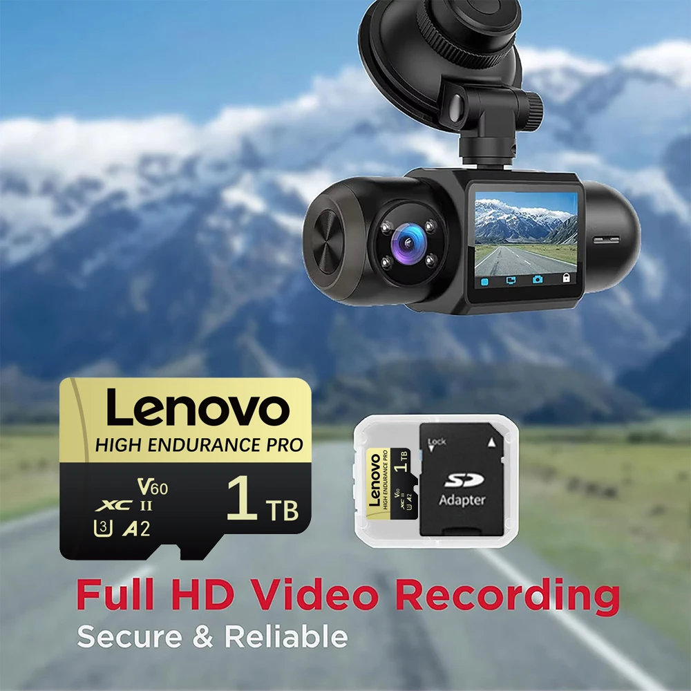 Original Lenovo Micro TF SD Card 2TB High Speed U3 Memory Card Class10 V60 TF Card 1TB 512GB For Phone/Drone/PC