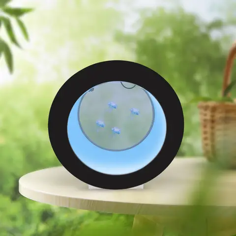 18L/4.8Gal 12V LED Rund Fisktank Akryl Skrivbord Maneter Akvarium Fjärrkontroll 8 best sales miniakvarium - №8