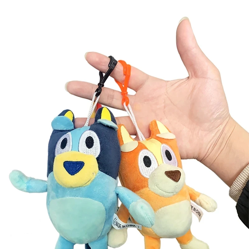 15CM bluey y bingo Plush Small Ornaments Family Doll Anime Figures Animation Peripheral Dog Stuffed Toys Kids Birthday Gifts