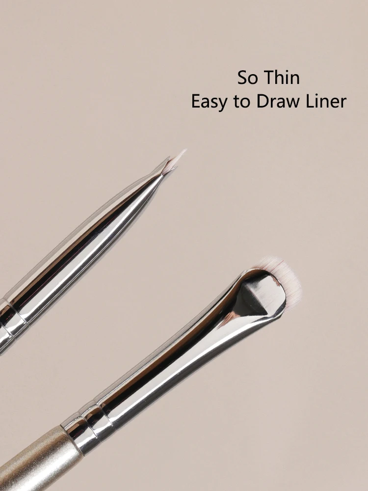 1pc Curved Eye Liner Make Up Brushes Precision Eyeliner Makeup Brush Eyelid aegyo sal Sharp Thin Small Eye cosmetic tools