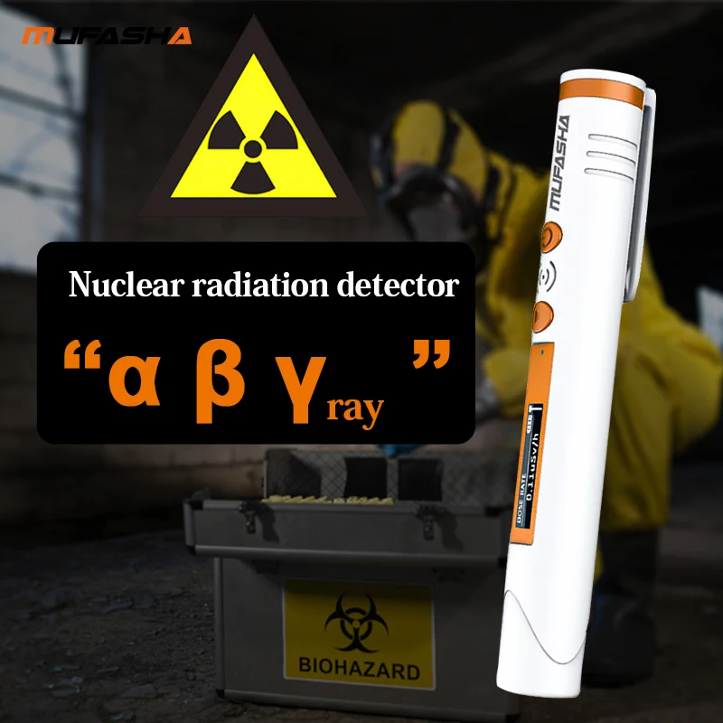 MUFASHA Pen-Type Geiger Counter Nuclear Radiation Detector Personal Dosimeter Detectors Beta Gamma X-Ray Tester