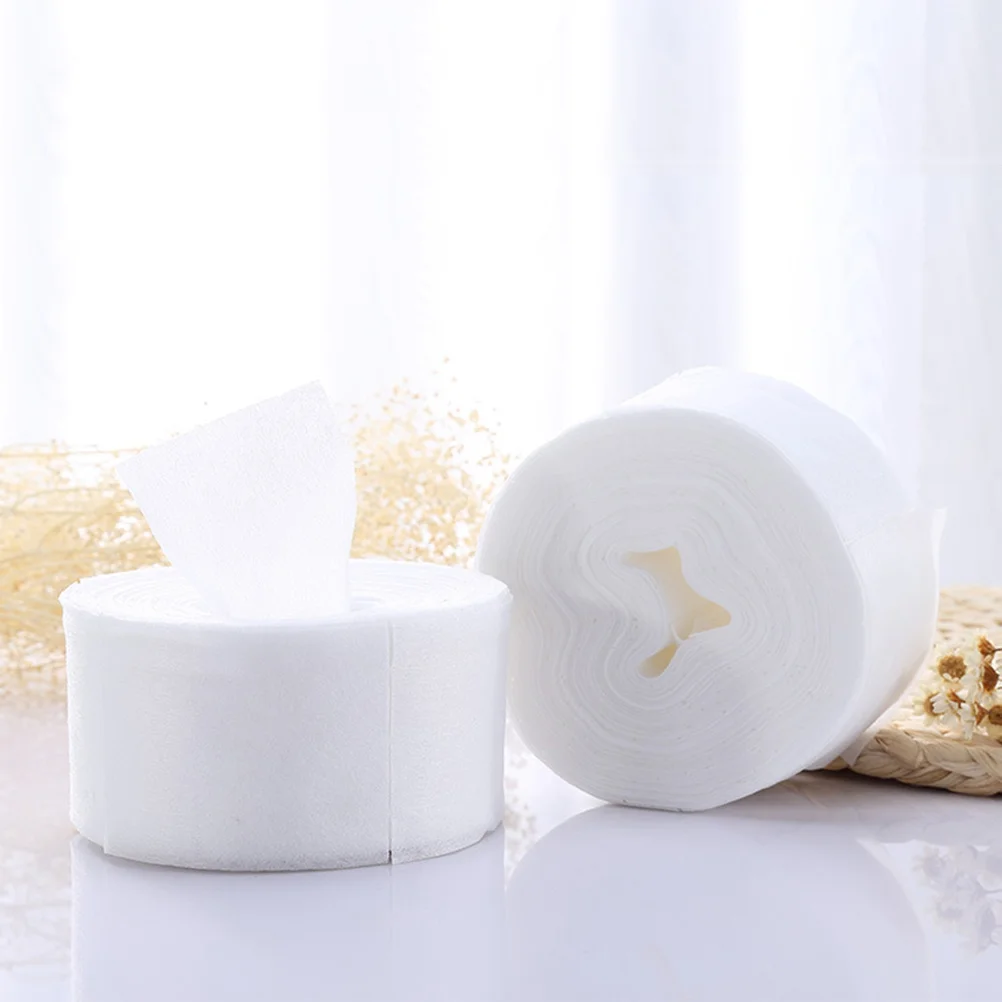 2Pcs Baumwolle Pads Zarte Textur Make-Up Entferner Gesichts Tissue Reinigung Pad Nagellack Entferner Sicher Geruchlos