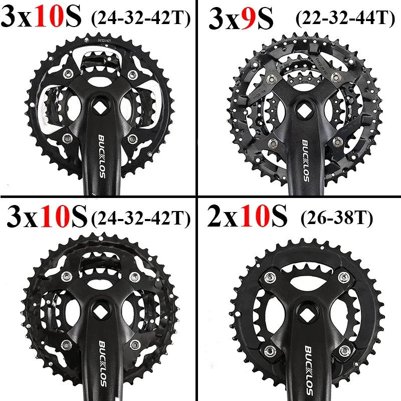 BUCKLOS 104/64 BCD Bicycle Chainring 22T 24T 26T 32T 38T 42T 44T MTB Chainring 9S 10S Mountain Bike Chainwheel Bicycle Parts