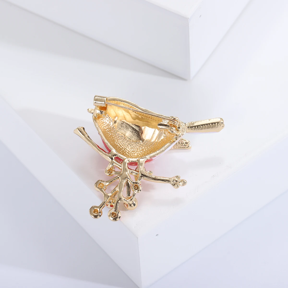 Enamel Branches Bird Brooches for Women Unisex Rhinestone Animal Pins Banquet Party Backpack Gifts Jewelry Accessories image 3