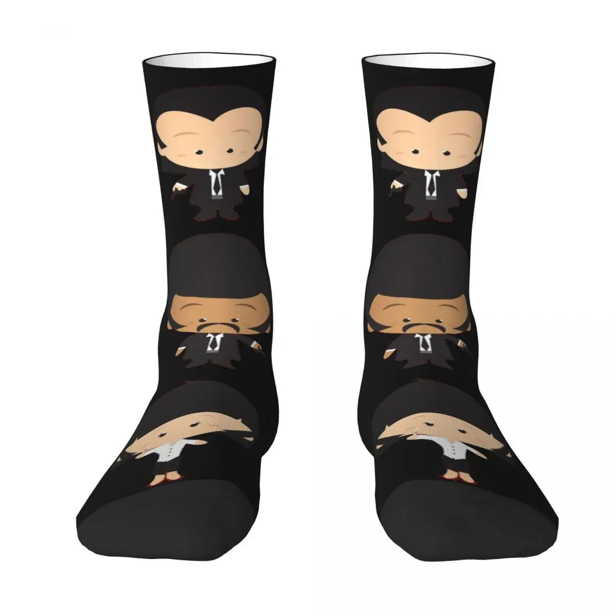 Verrücktes Design Pulp Fiction Basketball Unisex Socken, Wandern 3D-Druck glückliche Socken Street Style verrückte Socke