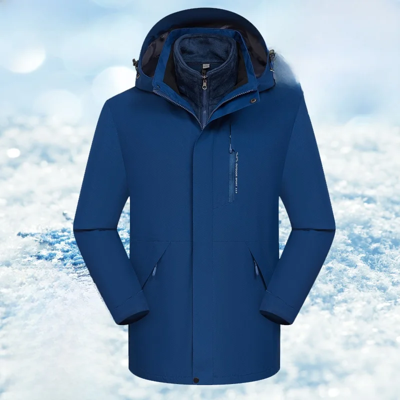 

Термокуртка для активного отдыха, большой размер, зимняя, ветрозащитная, с утеплением, комбинированная (футболка-куртка), на флисовой подкладке, готовая к путешествиям