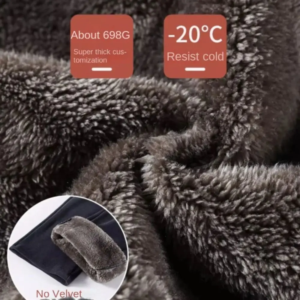 

Брюки с высокой талией и широкими штанинами, на подкладке из овчины, утепленные флисом, свободного кроя, с эластичным поясом, флисовые брюки