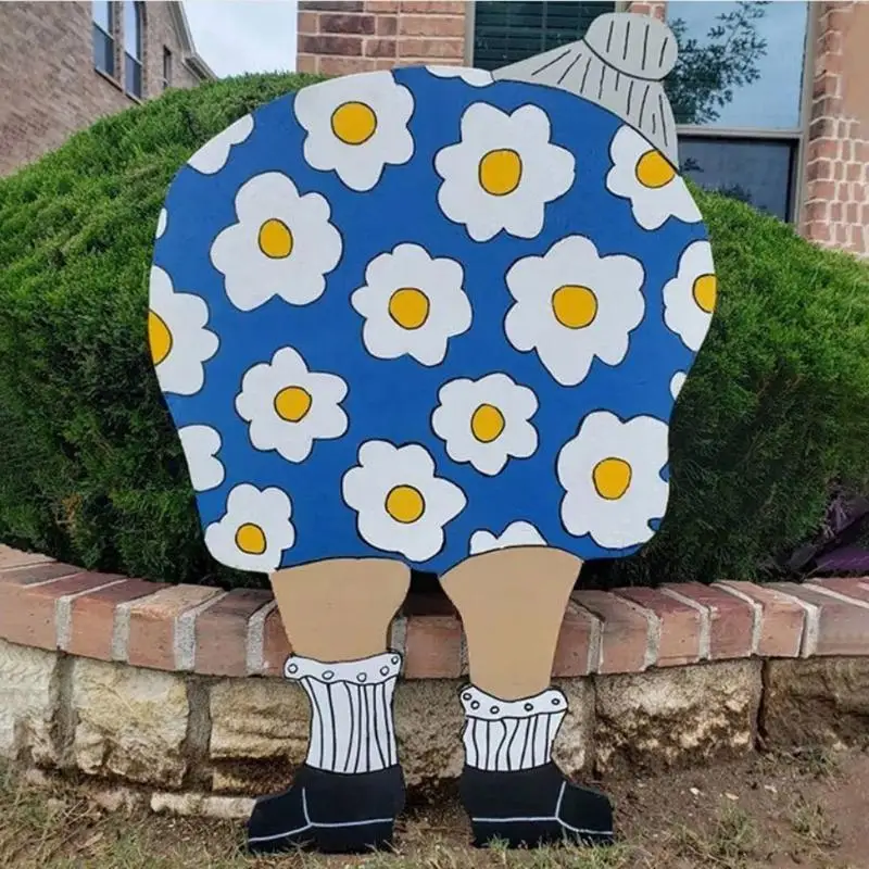 F19B Funny Garden Ornament Spring Outdoor Lawn Decoration Housewarming Gift