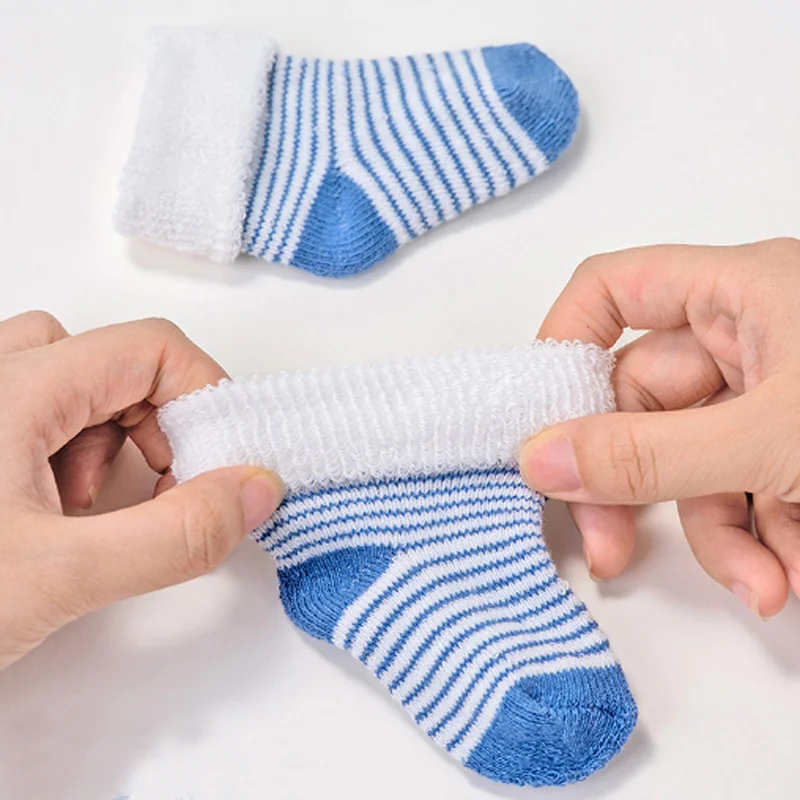 3Pair/lot New autumn/winter warm boys and girls baby socks