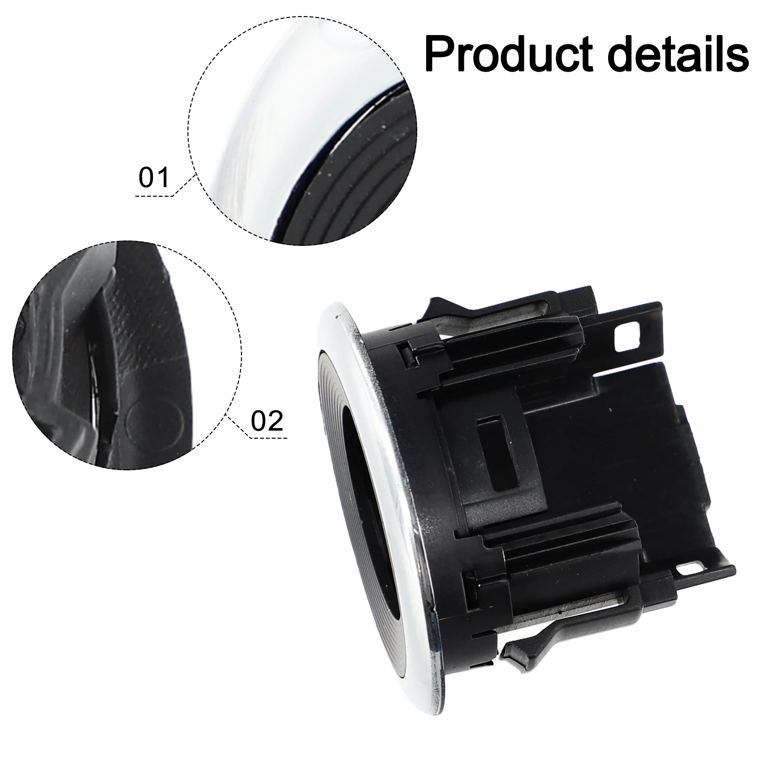 Replacement Part Engine Ignition Start Stop Switch Button Ring Compatible with Select For Nissan Vehicles Made of Plastic