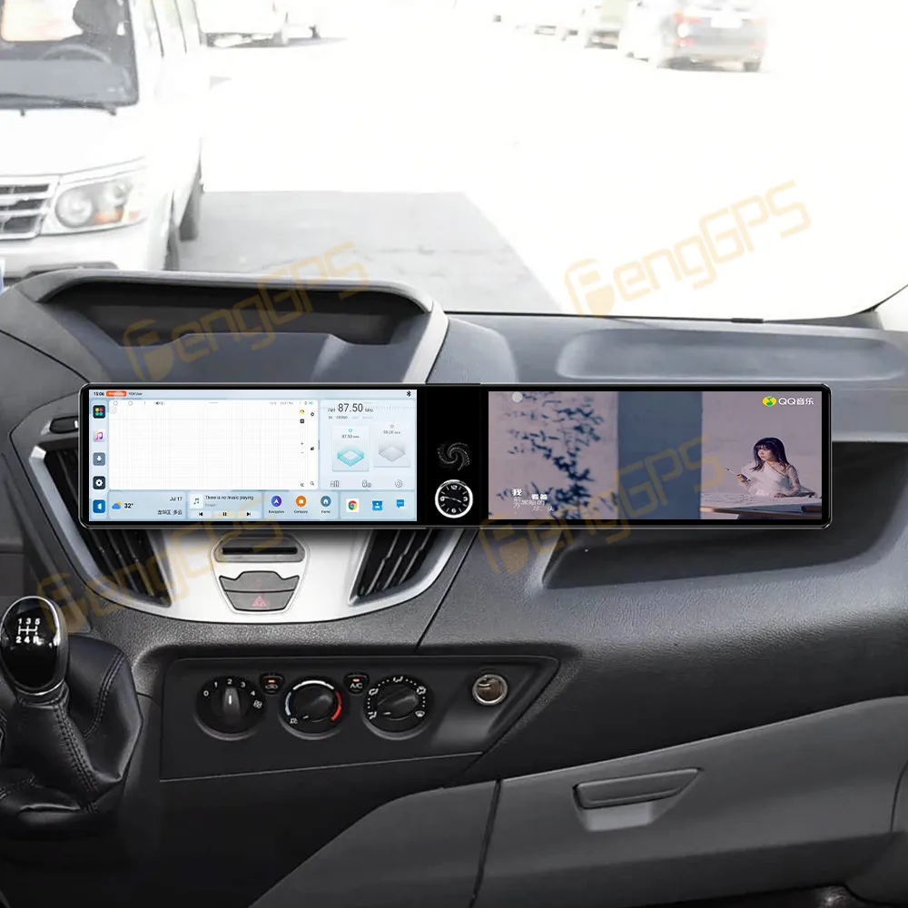 Car Accessories Radio For Ford Transit Custom 2012-2017 Android Auto GPS Navigation Multimedia Stereo Receiver Head Unit