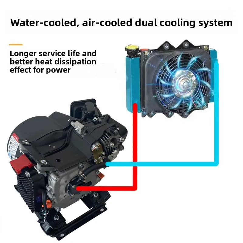 Air-cooled 48V/60V/72V Electric Tricycle/quadruple Range Extender Generator