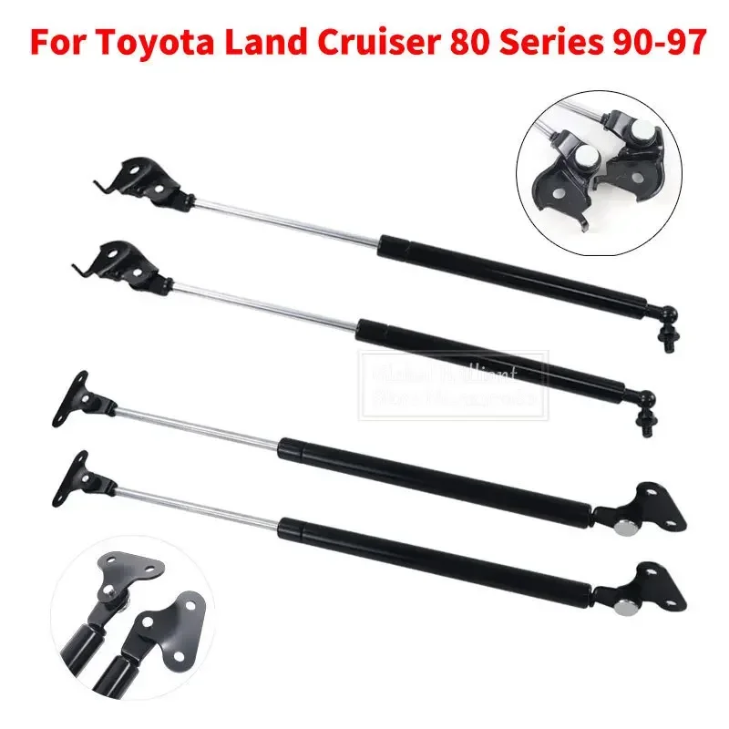 Suporte de elevação para Toyota Land Cruiser, 90-97 capota dianteira, comprimento 47cm, 53cm, 2 peças