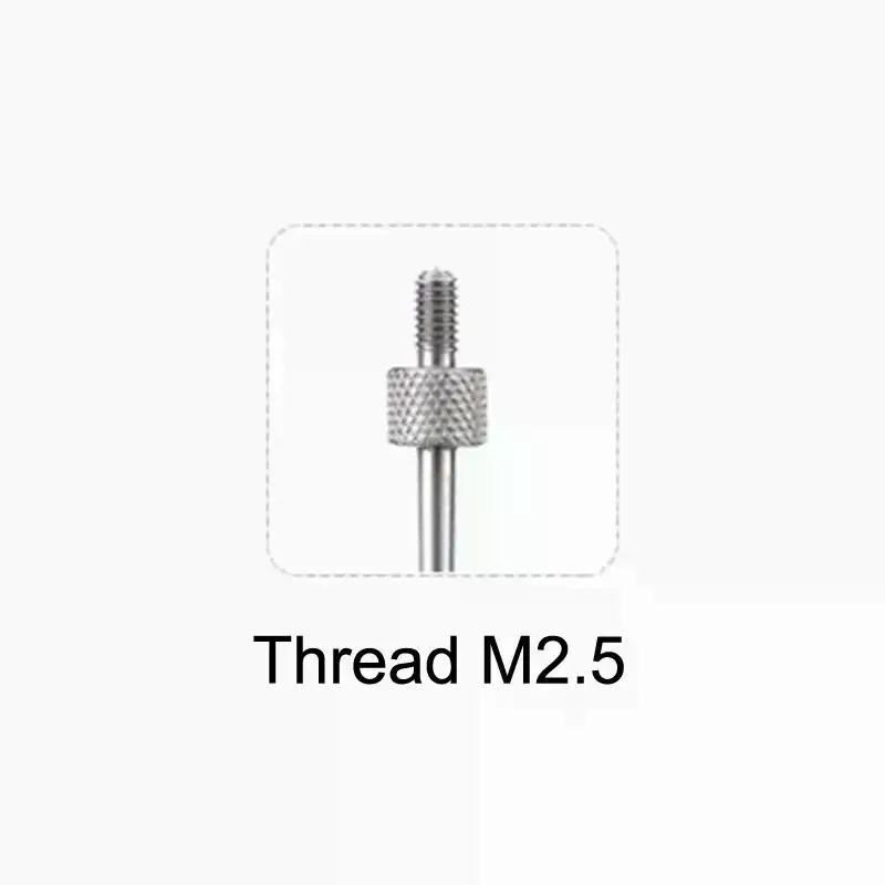 M2.5 Thread Needle Diameter HSS Dial Test Indicator Contact Point Pointed Needle Dial Indicator Tool Parts 45degree