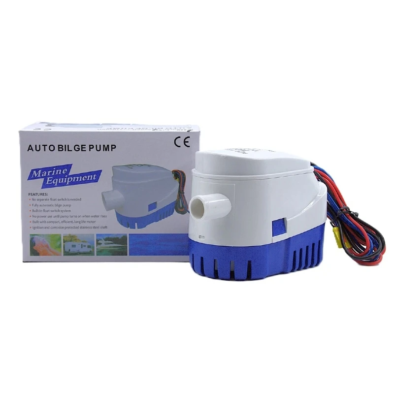 12V/24V Auto Bilge Pump 600-1100GPH Submersible for Marine Yacht Boat Engine - Rapid Water Drainage Pump image 6