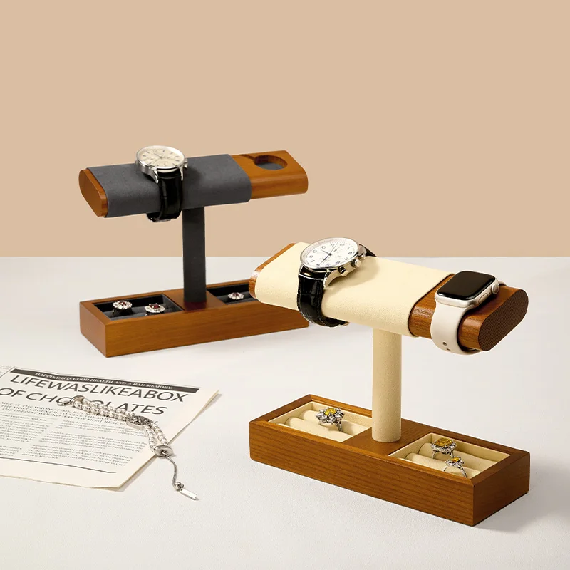 

Wooden Watch Stand Bracket Charger Dock Station Charging Holder for Apple Watch Stand Wrist Watch Jewelry Storage Rack