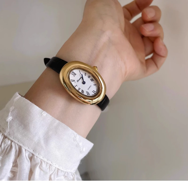 

2025 waterproof quartz watch birthday gift retro classic trend women's watch elegant and simple